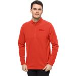 Reduzierte Rote Jack Wolfskin Taunus Herrenfleecepullover & Herrenfleeceshirts mit Reißverschluss aus Fleece Größe XL 