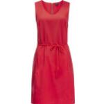 Rote Ärmellose Jack Wolfskin bluesign Nachhaltige Damenkleider mit Knopf aus Polyester Größe XL für den für den Sommer 