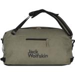 Olivgrüne Jack Wolfskin Traveltopia Reisetaschen mit Reißverschluss aus Kunstfaser gepolstert 