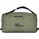 Olivgrüne Jack Wolfskin Traveltopia Herrenreisetaschen 60l mit Reißverschluss aus Kunstfaser 