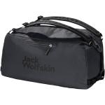 Schwarze Jack Wolfskin Traveltopia Sporttaschen 65l mit Reißverschluss mit Außentaschen 