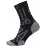 Jack Wolfskin Trekking Pro Classic Cut Black, Größe EU 38-40 - Socken, Farbe Grau-Schwarz