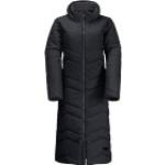 Jack Wolfskin W Kyoto Long Coat Black, Größe S - Damen PrimaLoft® Freizeitmantel, Farbe Schwarz