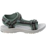 Grüne Jack Wolfskin Outdoor-Sandalen mit Riemchen in Normalweite atmungsaktiv für Damen Größe 39,5 für den für den Sommer 