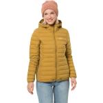 Jack Wolfskin Winter-Daunenjacke Glowing Mountain Jacket (winddicht, warm, PFC-frei) gelb Damen