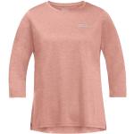 Reduzierte Rosa Langärmelige Jack Wolfskin Crosstrail T-Shirts aus Polyester für Damen Größe S 