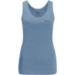 Blaue Jack Wolfskin Crosstrail Tank-Tops aus Polyester für Damen Größe XL für den für den Sommer 
