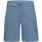 Blaue Jack Wolfskin Hiking Stretch-Shorts aus Polyester für Damen Größe M 