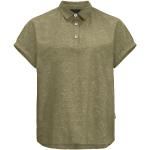 Reduzierte Olivgrüne Langärmelige Jack Wolfskin Outdoor-Hemden aus Hanffaser für Damen Größe XL 