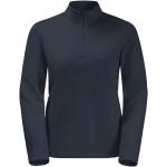 Reduzierte Blaue Jack Wolfskin Taunus Damenfleecepullover & Damenfleeceshirts mit Reißverschluss aus Fleece Größe XL 