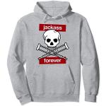 Jackass Forever: Rote Schädel und Krücken Logo Pul