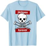 Jackass Forever: Rote Schädel und Krücken Logo T-S