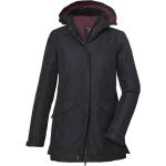 Reduzierte Schwarze Killtec 3-in-1 Jacken mit Reißverschluss mit Kapuze für Damen Größe S für den für den Winter 