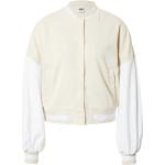 Cremefarbene Color Blocking Urban Classics College-Jacken für Damen Größe 5 XL Große Größen 