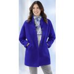 Cobaltblaue bader Wolljacken aus Wolle für Damen Größe XL 
