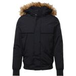 Reduzierte Schwarze NAPAPIJRI Skidoo Jacken mit Fellkapuze mit Reißverschluss mit Kapuze für Herren Größe S für den für den Winter 