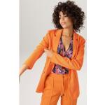 Orange Casual ANISTON Damenblazer aus Kunstfaser enganliegend Größe XL 