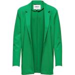 Grüne Unifarbene ONLY Damenblazer aus Polyester Größe XS 