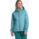 Blaue Wasserdichte Winddichte Atmungsaktive Schöffel Easy Regenjacken mit Reißverschluss aus Polyester für Damen Größe XS 