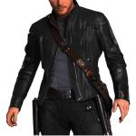 JACKETZONE Star Lord Jacket | Guardians of The Galaxy 2 Chris Pratt Jacke, Kunstleder – Jacke, M