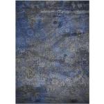 Blaue Minimalistische Bio Teppiche aus Textil maschinenwaschbar 