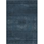 Blaue Retro Webteppiche aus Textil 140x200 