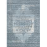 Blaue Vintage Webteppiche aus Textil 140x200 