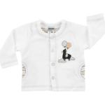 Offwhitefarbene Jacky Nicki-Jacken für Kinder mit Lama-Motiv aus Baumwolle maschinenwaschbar für Jungen Größe 62 