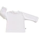 Beige Unifarbene Langärmelige Jacky Basic-Shirts aus Baumwolle maschinenwaschbar für Damen Übergrößen 