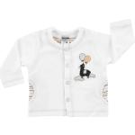 Offwhitefarbene Gestreifte Nicki-Jacken für Kinder mit Lama-Motiv aus Nicki Größe 62 