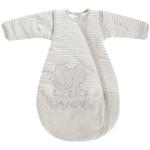 Reduzierte Beige Melierte Jacky Babyschlafsäcke mit Reißverschluss aus Baumwolle maschinenwaschbar Größe 56 