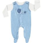 Blaue Langärmelige Jacky Strampler mit Shirt aus Baumwolle maschinenwaschbar für Babys Größe 62 2-teilig 
