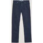 Marineblaue Jacob Cohen 5-Pocket Hosen mit Reißverschluss für Herren 