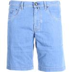 Reduzierte Hellblaue Jacob Cohen Jeans-Shorts mit Reißverschluss aus Denim für Herren für den für den Sommer 
