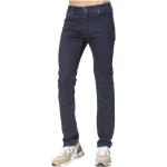 Marineblaue Bestickte Jacob Cohen Slim Fit Jeans Raw aus Baumwolle für Herren 