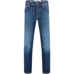 Blaue Jacob Cohen Straight Leg Jeans aus Denim für Herren Weite 37, Länge 34 
