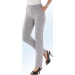 Silberne 7/8-Hosen mit Reißverschluss für Damen Größe XL 
