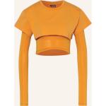 Reduzierte Orange Langärmelige Jacquemus T-Shirts aus Lyocell für Damen Größe M 