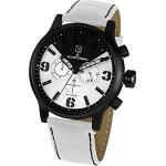 Jacques Lemans Herren-Armbanduhr XL Porto Chronograph Quarz Leder 1-1792D