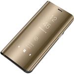 Goldene Samsung Galaxy S8+ Cases Art: Flip Cases mit Bildern aus Leder mit Spiegel 