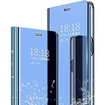 Reduzierte Samsung Galaxy A12 Hüllen Art: Flip Cases mit Bildern aus Glattleder stoßfest für Herren 