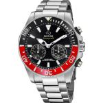 Reduzierte Silberne Jaguar Watches Herrenarmbanduhren mit Chronograph-Zifferblatt mit Datumsanzeige mit Bluetooth mit Schrittzähler 