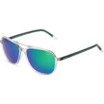 Grüne Jaguar Eyewear Rechteckige Kunststoffsonnenbrillen für Herren 