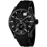 Schwarze 10 Bar wasserdichte Wasserdichte Schweizer Jaguar Watches Quarz Stahlarmbanduhren mit Silikonarmband für Herren 