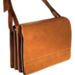 Braune Herrenlehrertaschen aus Glattleder mit Laptopfach Maxi / XXL 
