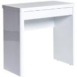 Schreibtisch JAHNKE "CU-LIBRE 80" Tische weiß (hochglanz weiß, hochglanz weiß) Schreibtische Schreib-oder Konsolentisch