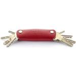 Jaimie Jacobs Key Boy - Key Organizer Schlüssel Organizer Schlüsselmäppchen Smartkey Schlüsseletui Schlüsseltasche aus echtem Leder (Rot)