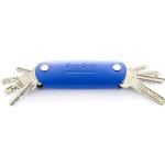 Jaimie Jacobs Key Boy - Key Organizer Schlüssel Organizer Schlüsselmäppchen Smartkey Schlüsseletui Schlüsseltasche aus echtem Leder (Blau)