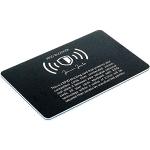 Jaimie Jacobs ® RFID-Blocker Karte RFID-Schutz für Kreditkarten NFC-Blocker - Eine Karte schützt die gesamte Geldbörse - Störsender für kontaktlose Kreditkarten (Schwarz)