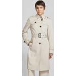 Offwhitefarbene Casual Jake*s Trenchcoats mit Gürtel für Damen Größe M für den für den Herbst 